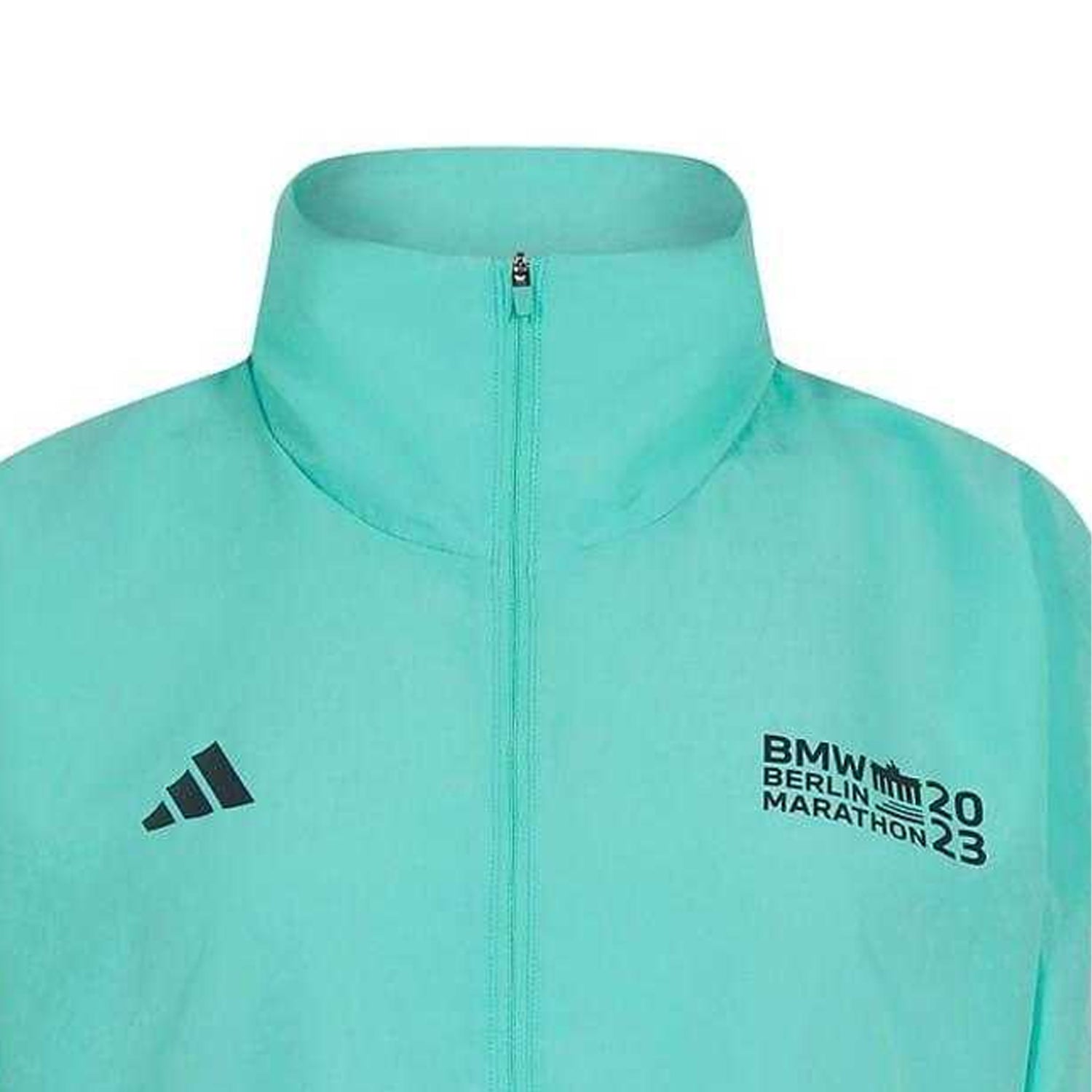 Aqua - Side - Adidas Womens-Ladies BMW Berlin Marathon 23 Jacket