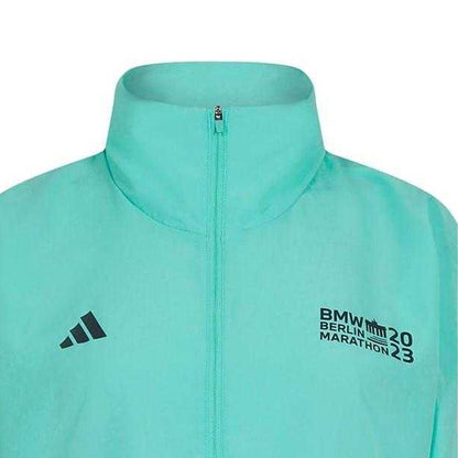 Aqua - Side - Adidas Womens-Ladies BMW Berlin Marathon 23 Jacket