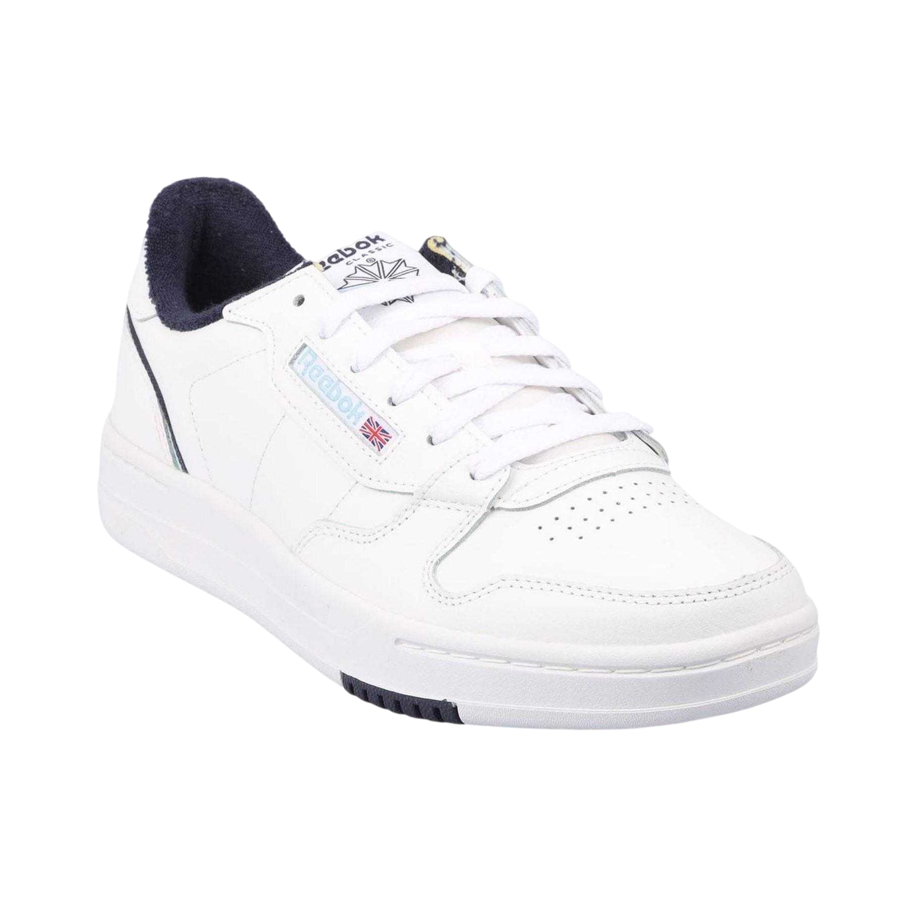 White-Navy - Lifestyle - Reebok Mens Leather Court Trainers