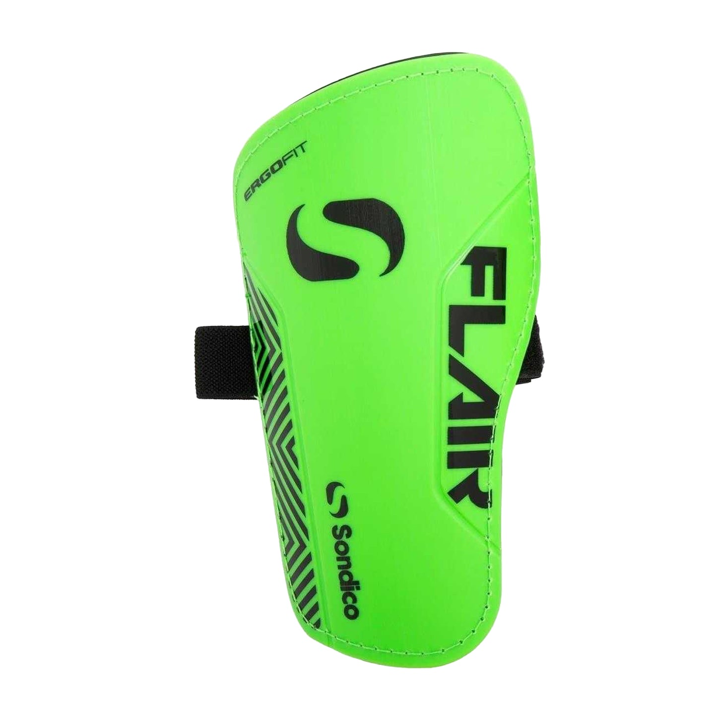 Green-Black - Front - Sondico Mens Flair Slip-In Shin Guards