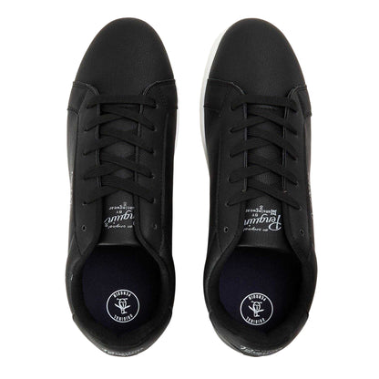 Black - Side - Original Penguin Mens Logo Trainers