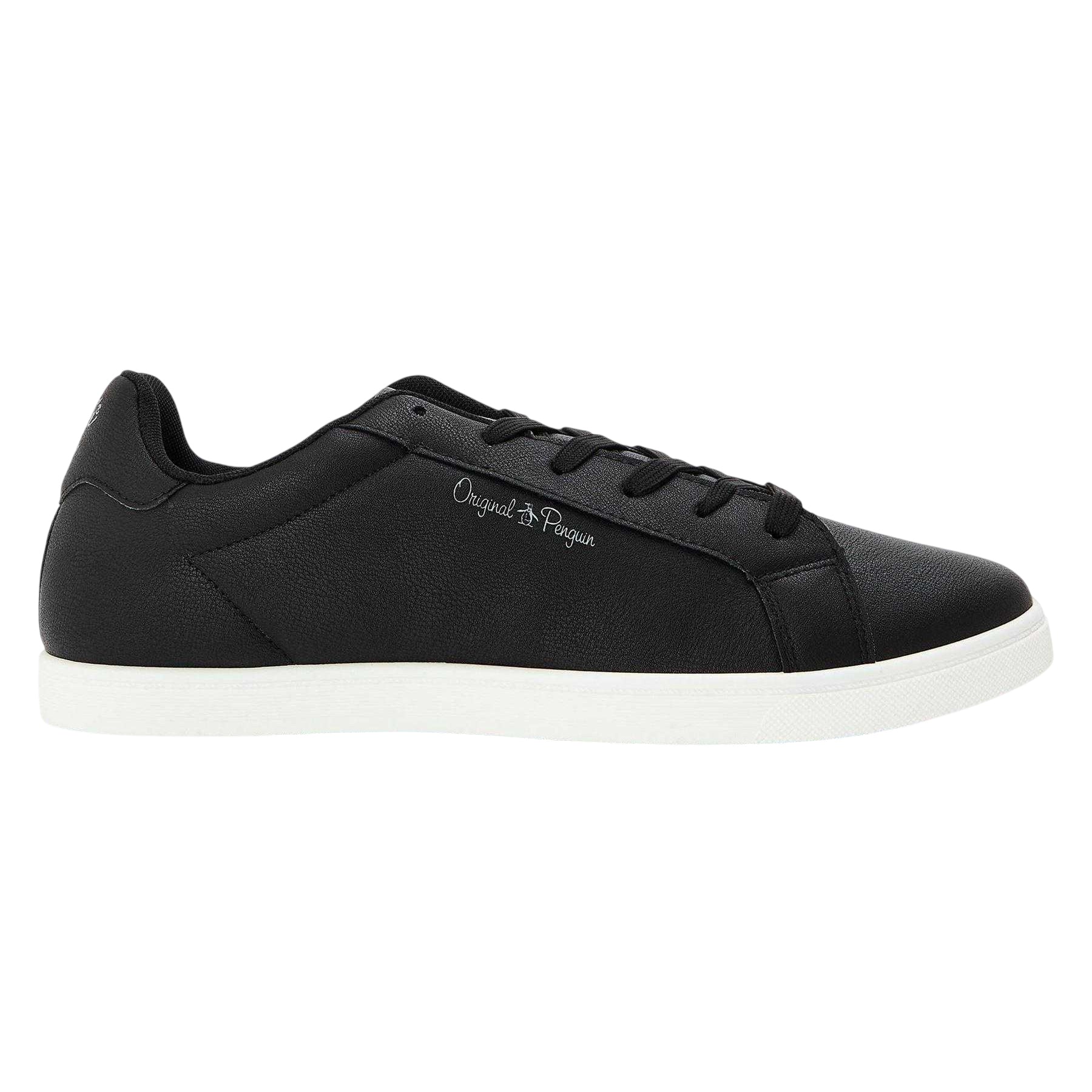 Black - Front - Original Penguin Mens Logo Trainers