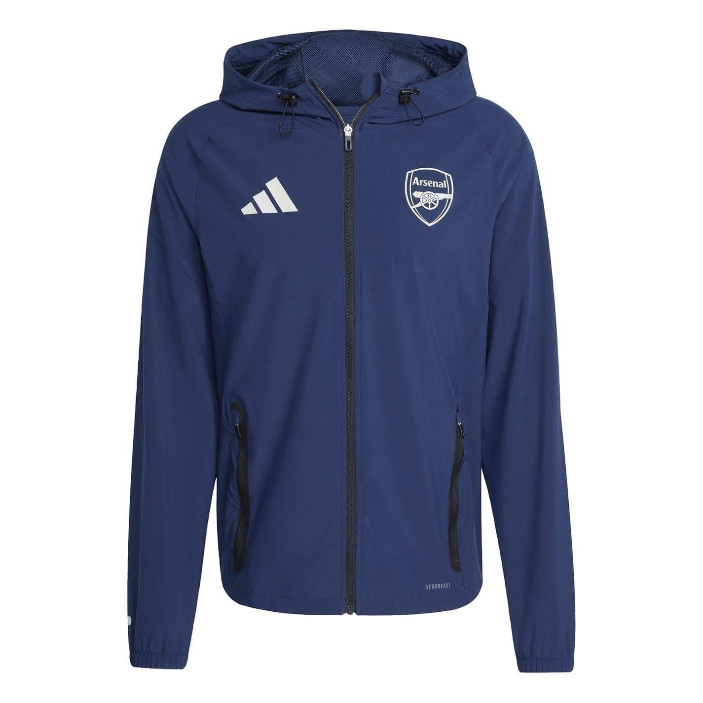 Black - Front - Adidas Mens Arsenal FC Jacket