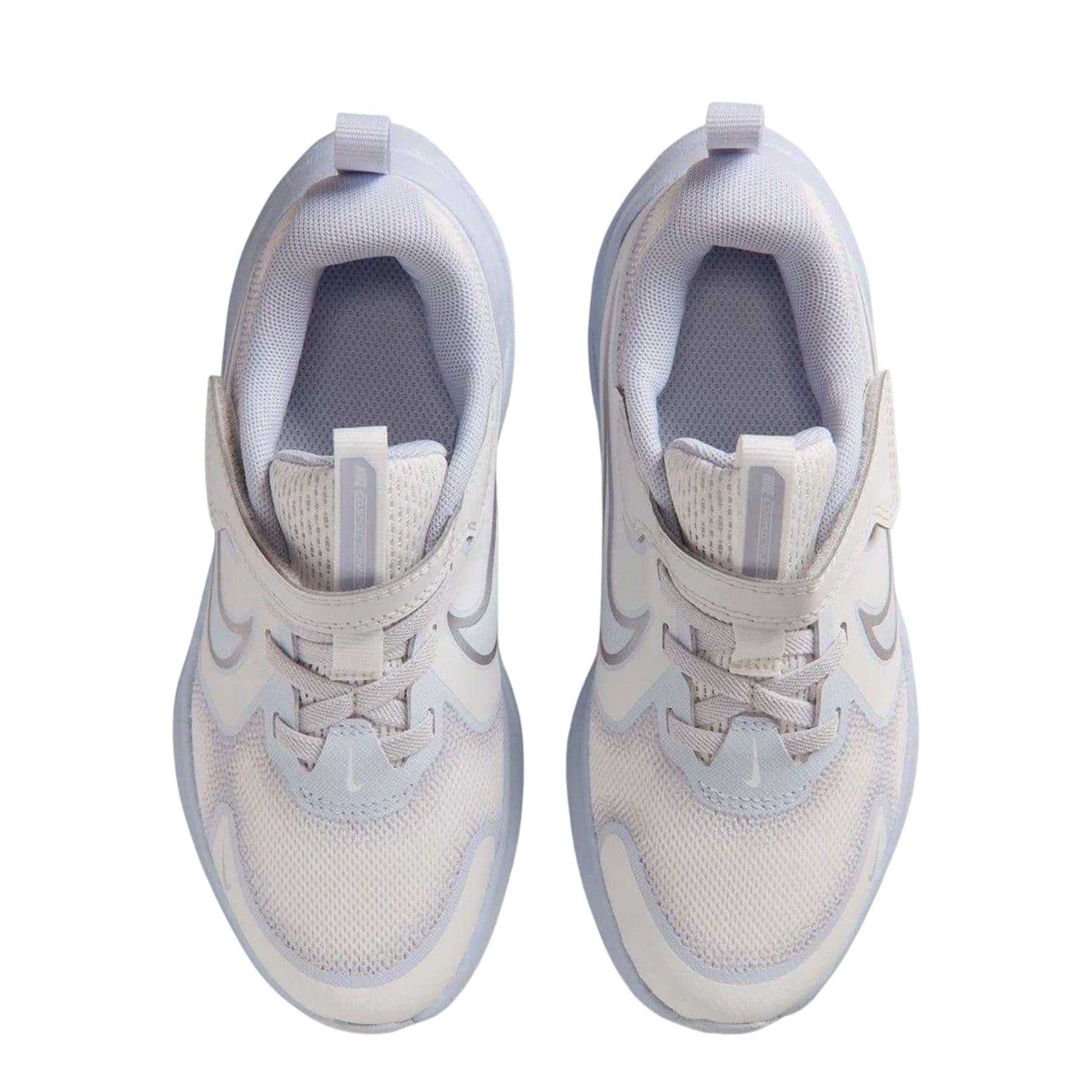 Platinum-Ghost Grey - Side - Nike Childrens-Kids Downshifter 12 Trainers