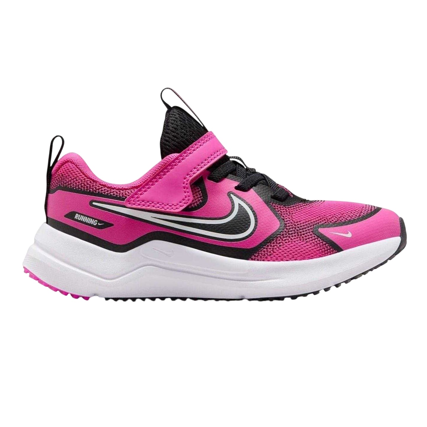 Pink-Black - Front - Nike Childrens-Kids Downshifter 12 Trainers
