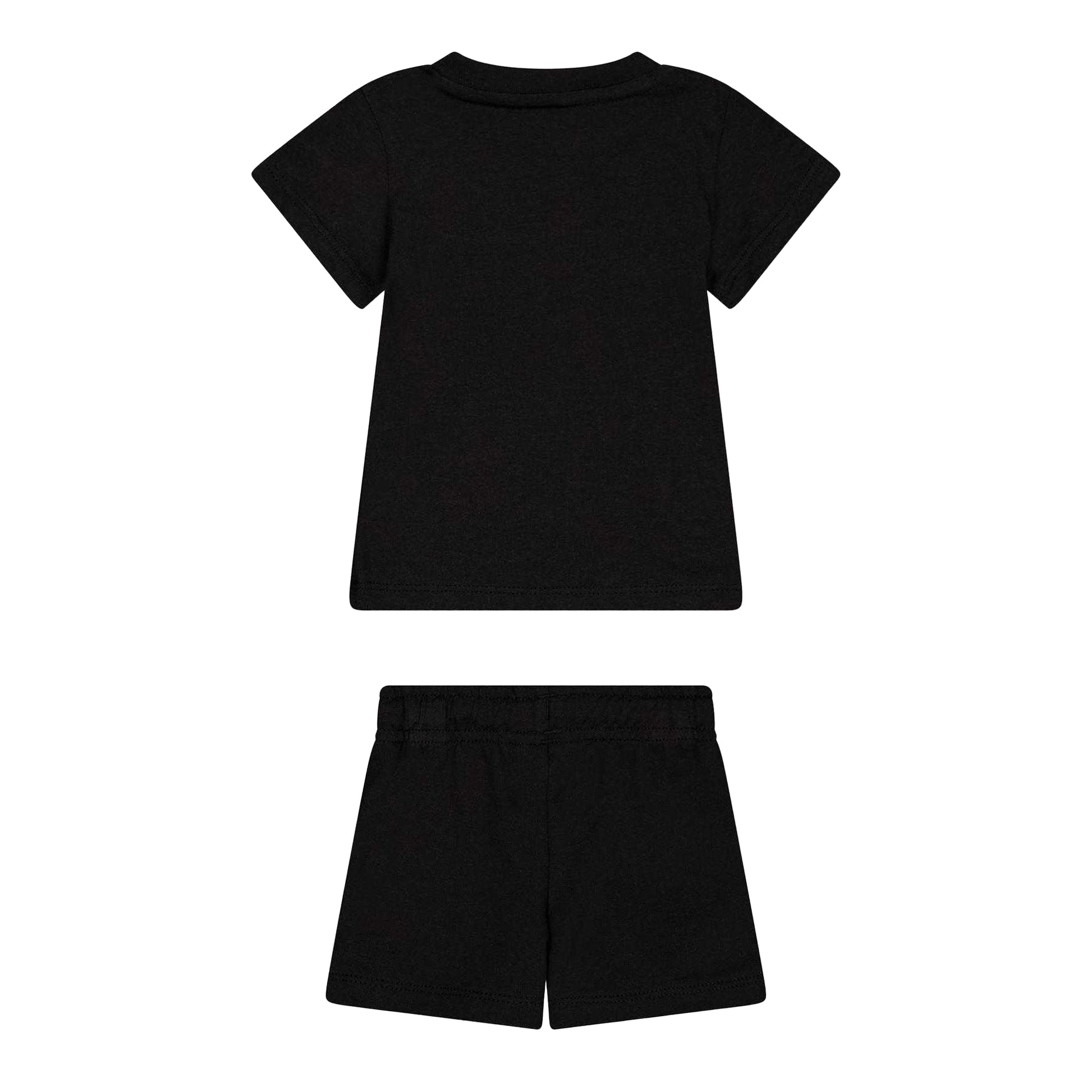 Puma Black - Back - Puma Childrens-Kids Graphic Logo T-Shirt & Shorts Set