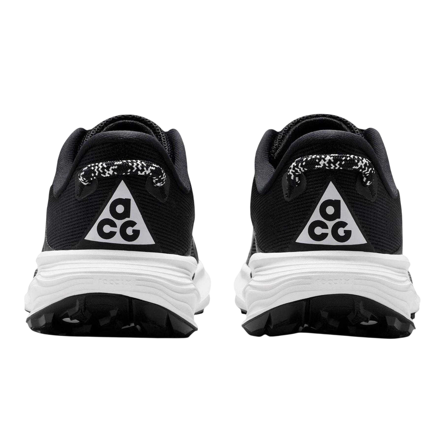 Black-White - Back - Nike Childrens-Kids ACG Shoes