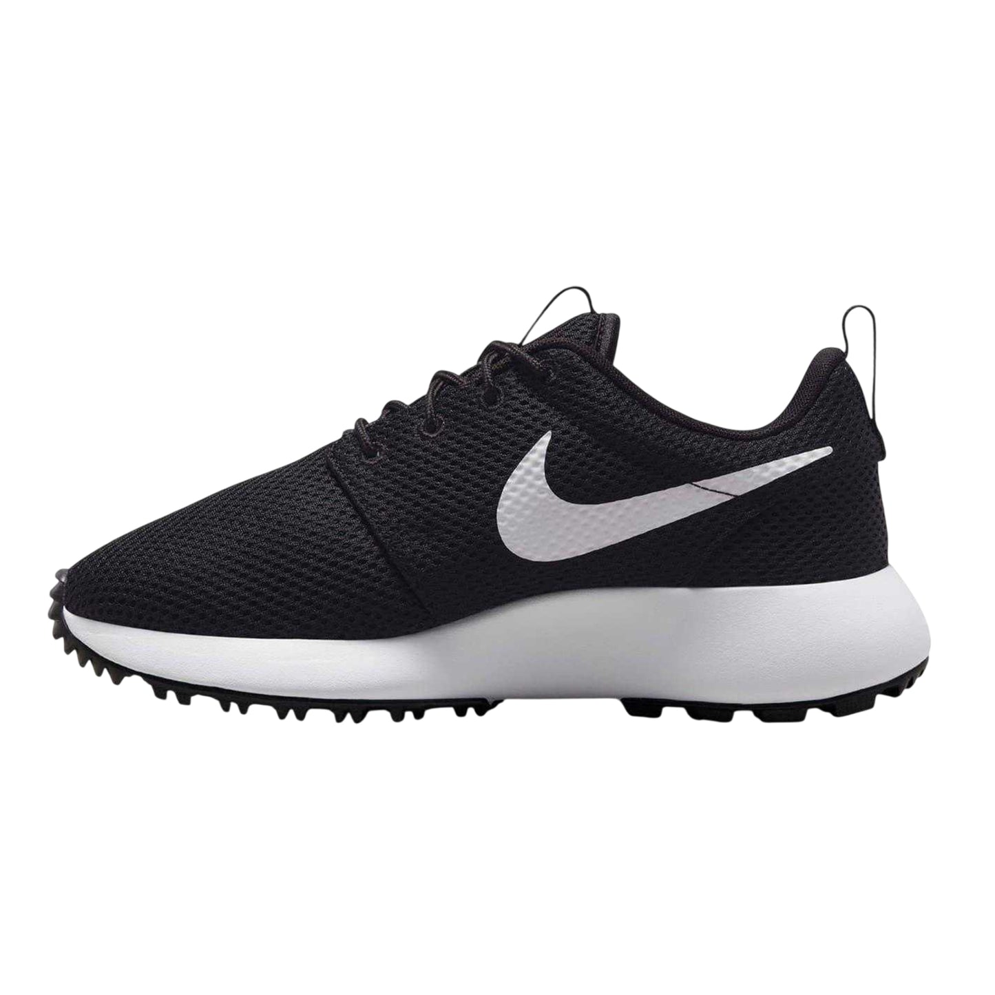 Black-White - Side - Nike Mens Roshe 2 Golf Shoes