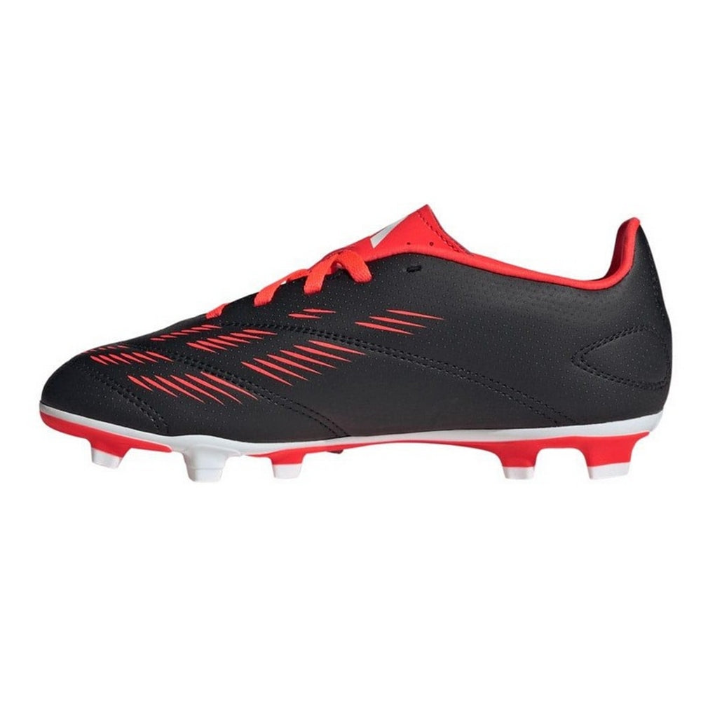 Black-Red-White - Lifestyle - Adidas Childrens-Kids Predator Club Firm Ground Football Boots