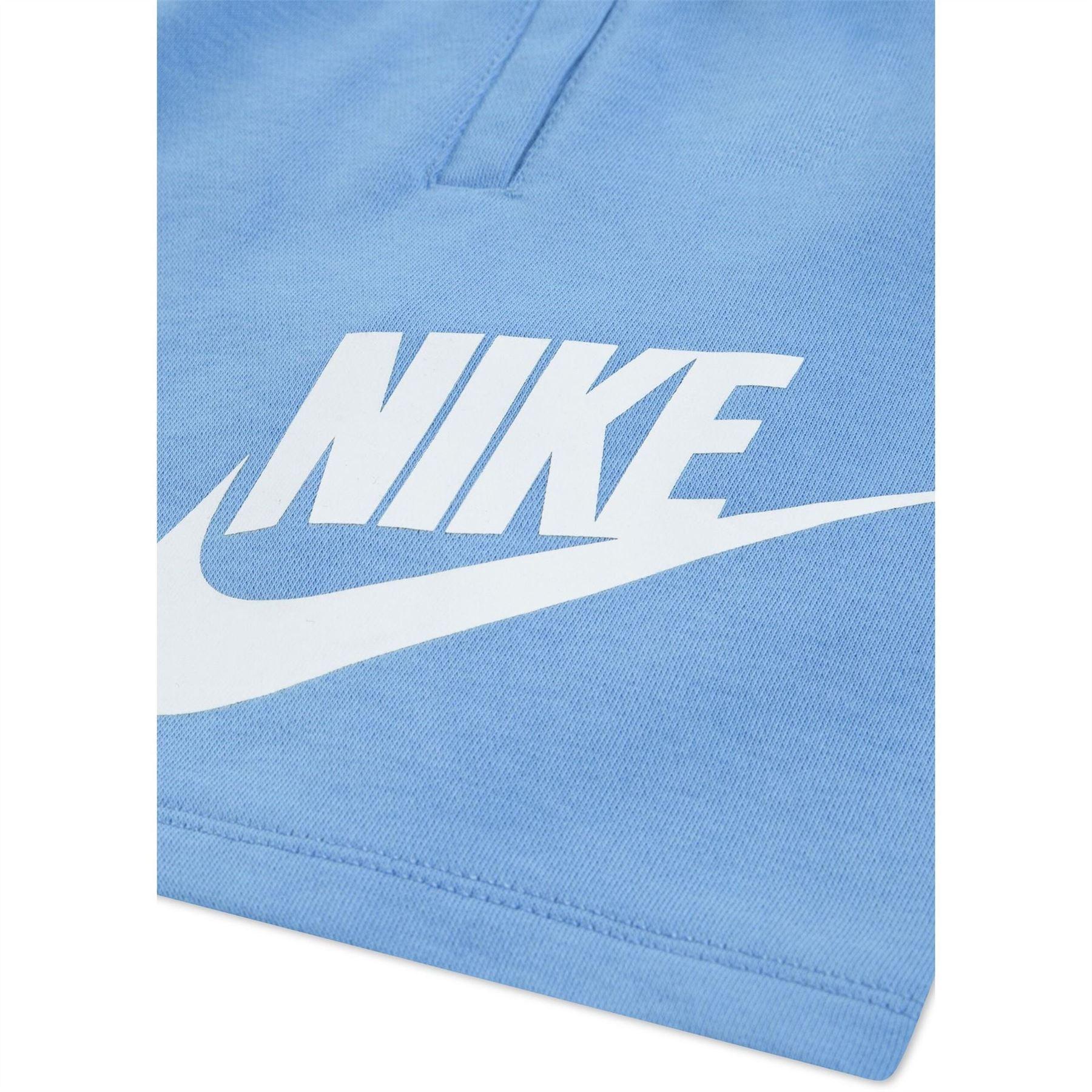 White-University Blue - Lifestyle - Nike Childrens-Kids Swoosh T-Shirt & Shorts Set