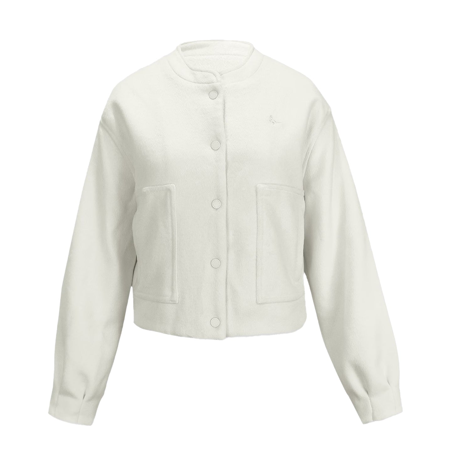 Cream - Front - Jack Wills Womens-Ladies Plain Bomber Jacket