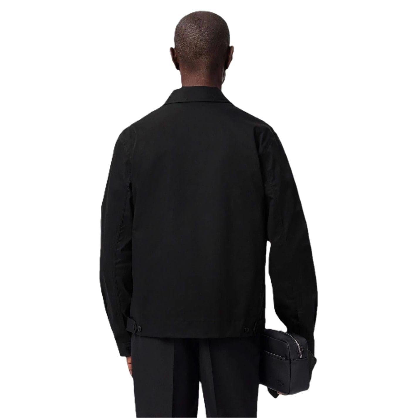 Black - Back - Lacoste Mens Logo Bomber Jacket