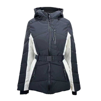 Black - Front - Jack Wills Womens-Ladies Hooded Puffer Jacket