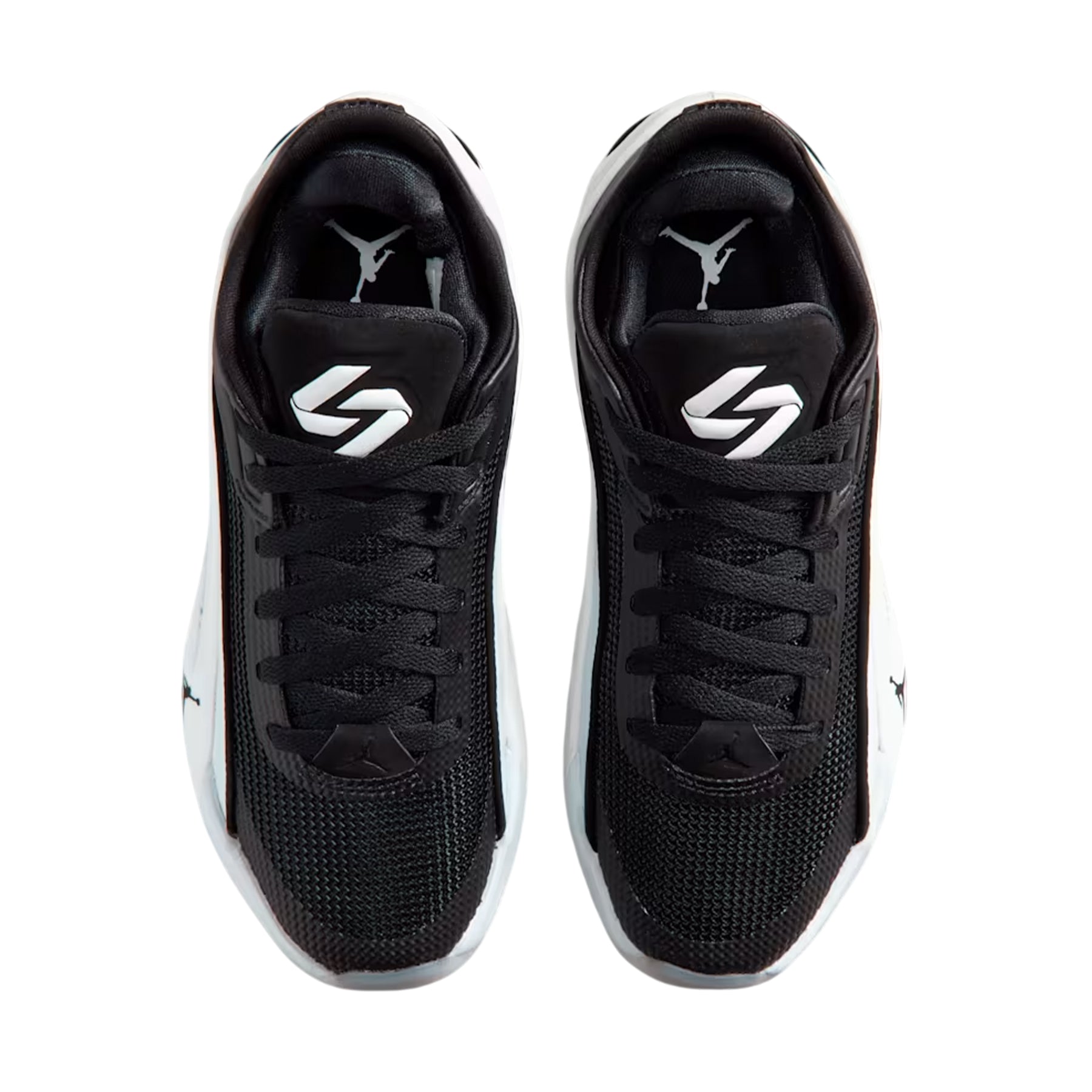 Black-White - Side - Nike Childrens-Kids Luka Basketball Shoes