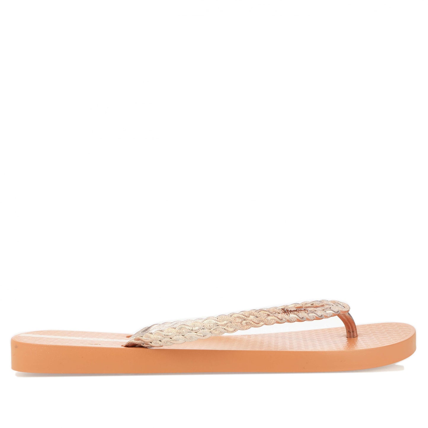 Tan - Back - Ipanema Womens-Ladies Exuberance Chrome Flip Flops