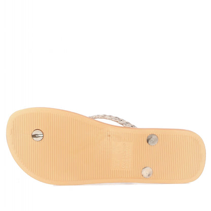 Tan - Pack Shot - Ipanema Womens-Ladies Exuberance Chrome Flip Flops