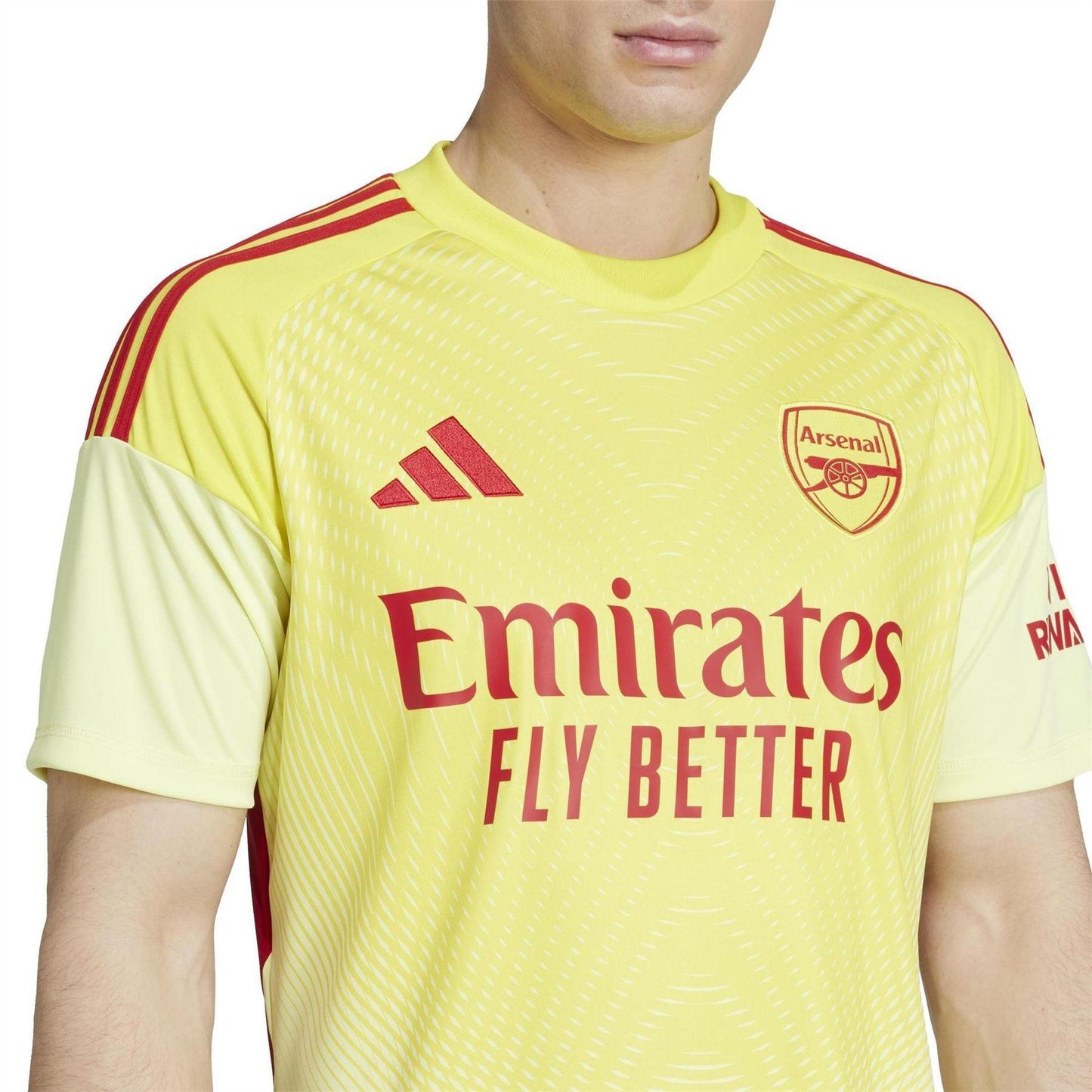 Yellow-Red - Side - Adidas Mens Arsenal FC Goalkeeper Jersey