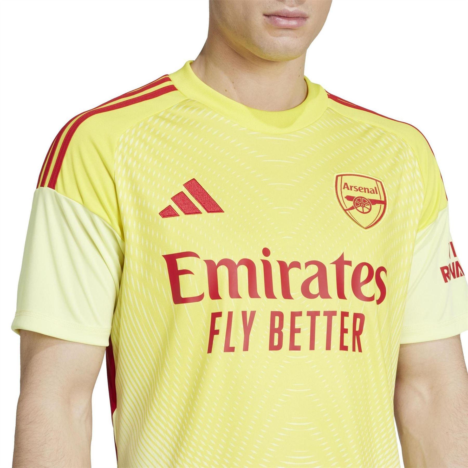 Yellow-Red - Side - Adidas Mens Arsenal FC Goalkeeper Jersey