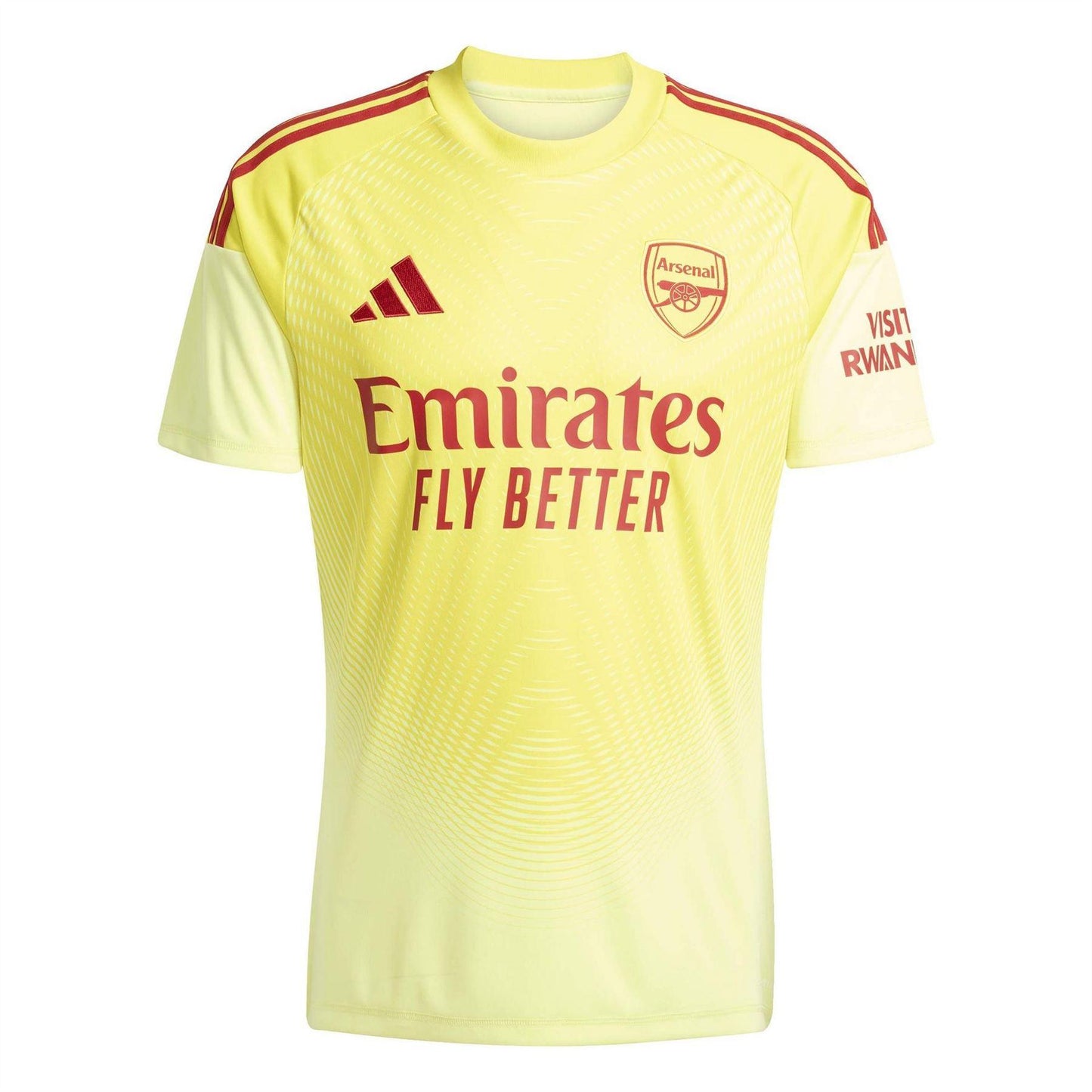 Yellow-Red - Front - Adidas Mens Arsenal FC Goalkeeper Jersey