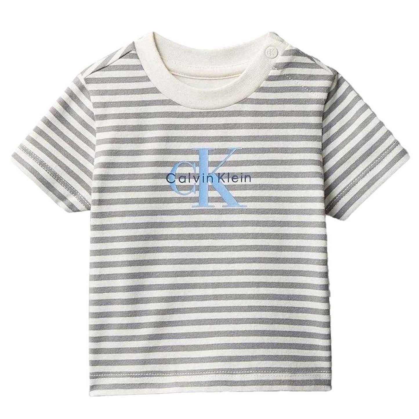Monument - Side - Calvin Klein Baby Striped Two Piece T-Shirt & Shorts Set