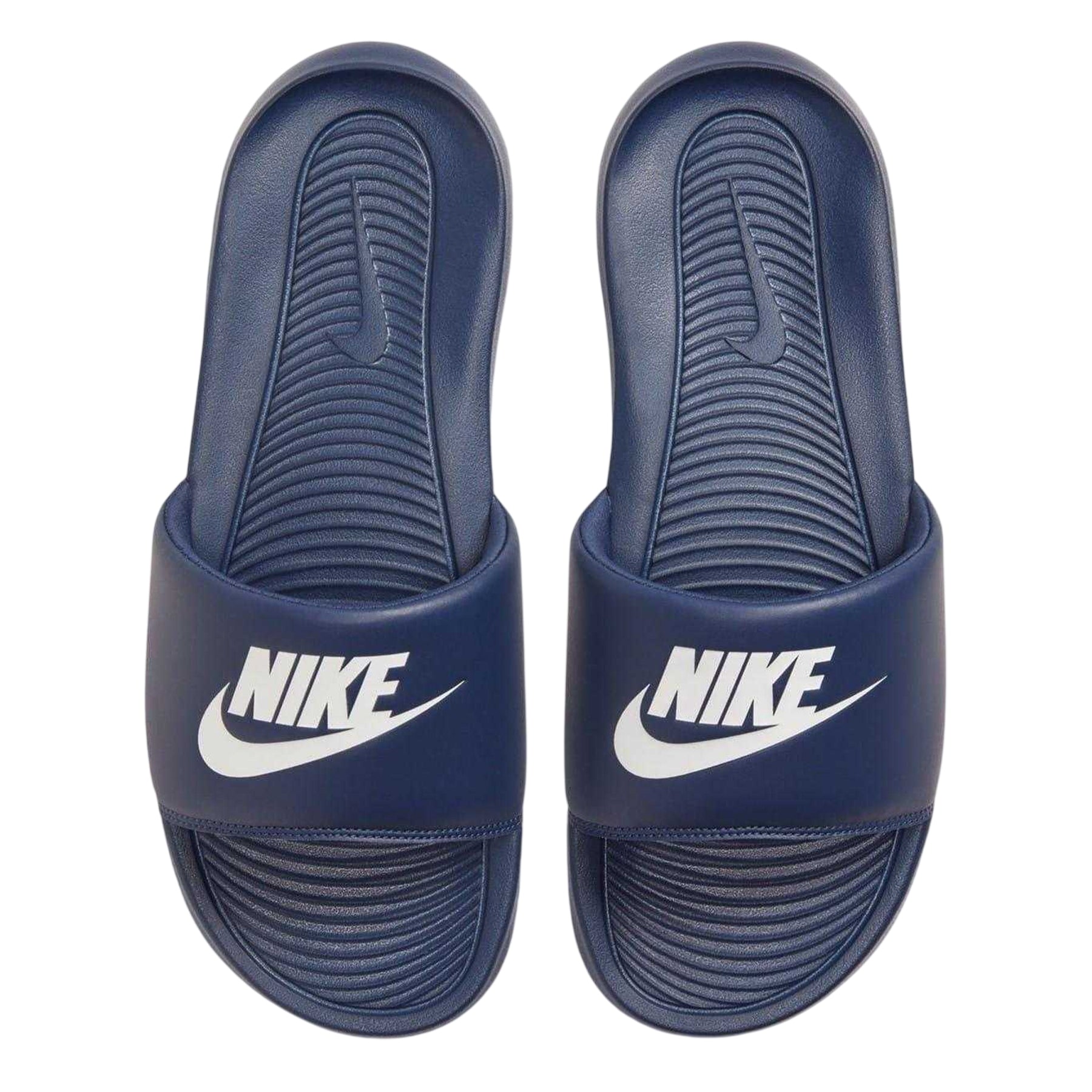 Navy-White - Side - Nike Mens Victori One Shower Slides