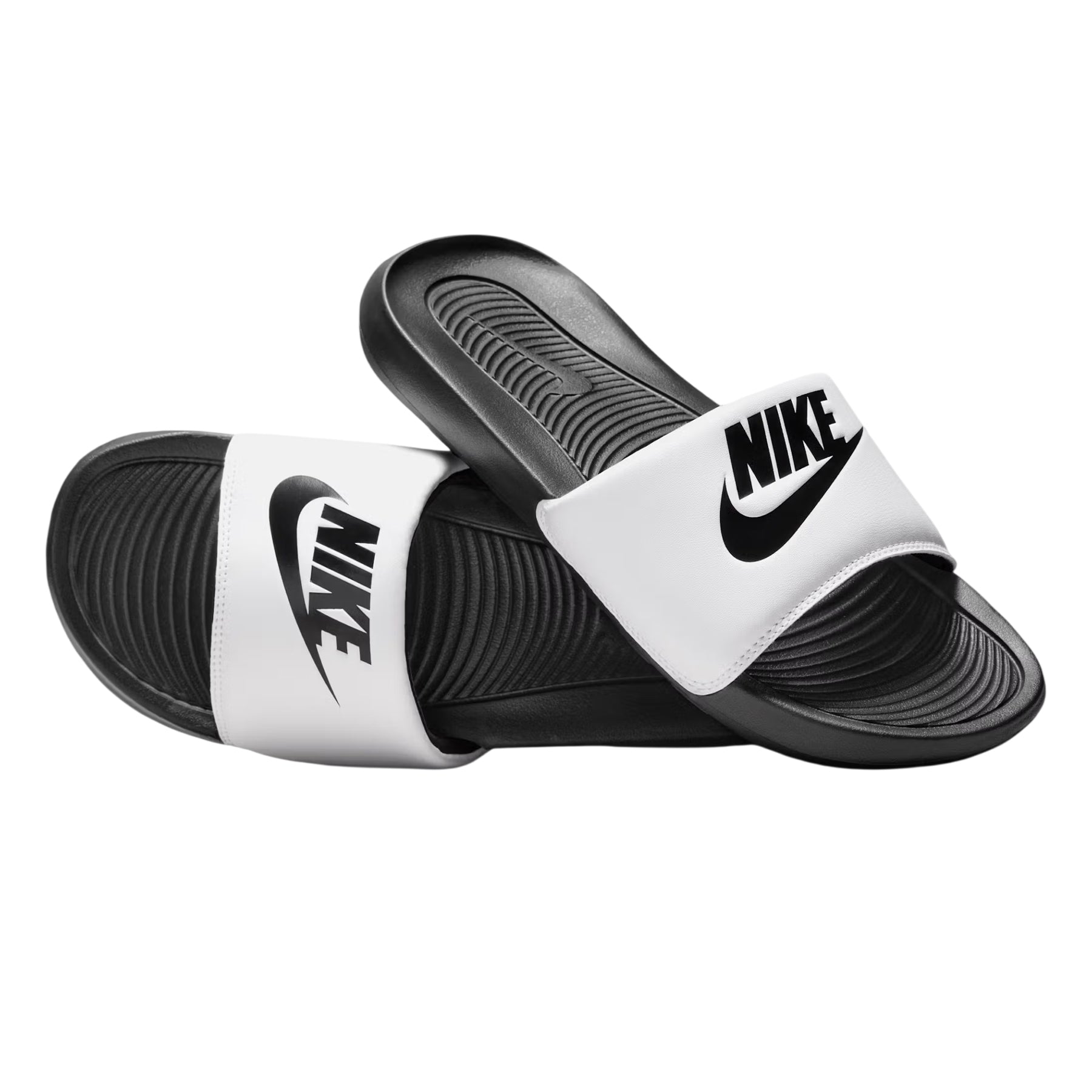 White-Black - Lifestyle - Nike Mens Victori One Shower Slides