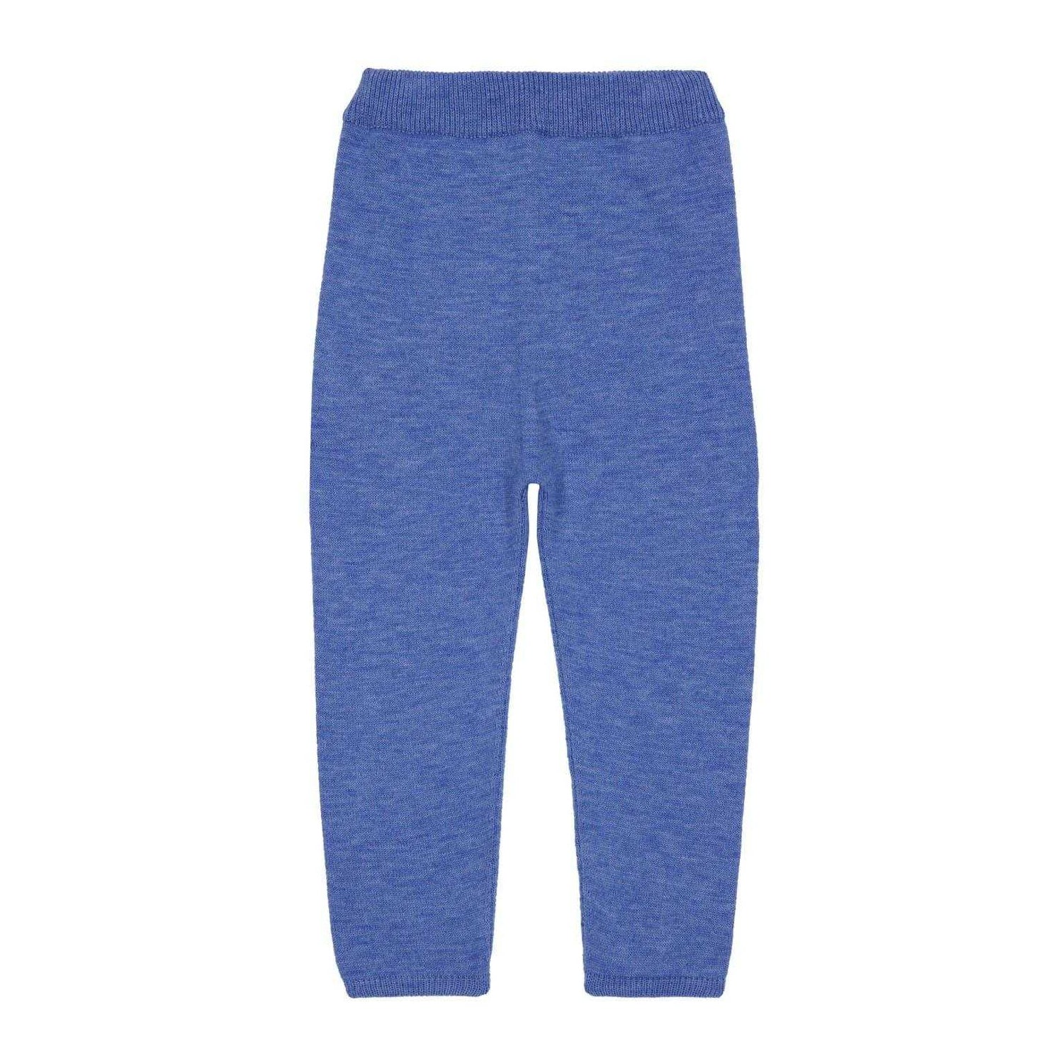 Blue-White-Beige - Side - Artesania Granlei Childrens-Kids Striped Knitted Top And Trousers Set