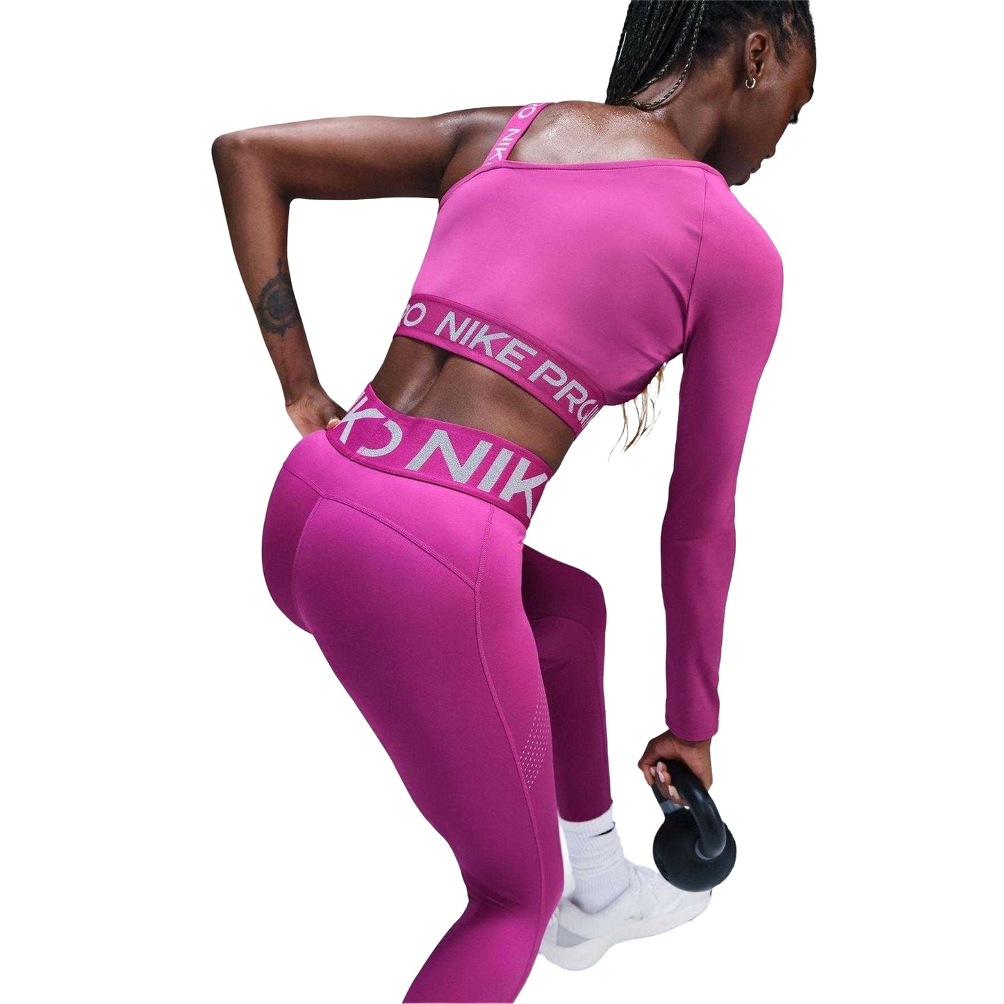 Hot Fushia - Lifestyle - Nike Womens-Ladies Pro Sculpt Perforated Leggings