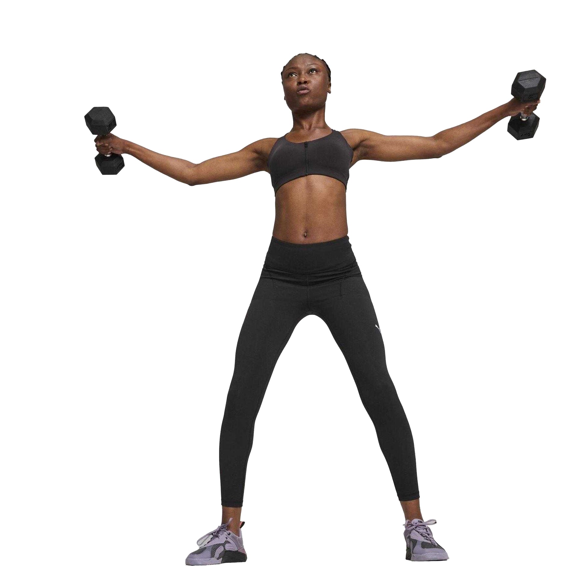 Black - Pack Shot - Puma Womens-Ladies Performance Leggings