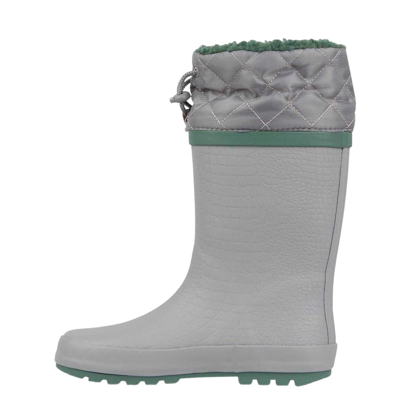 Grey - Side - Gelert Childrens-Kids Drawstring Wellington Boots