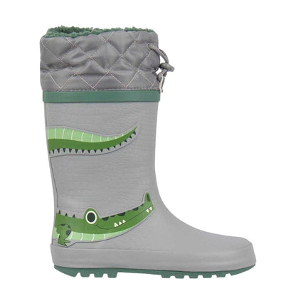 Grey - Front - Gelert Childrens-Kids Drawstring Wellington Boots