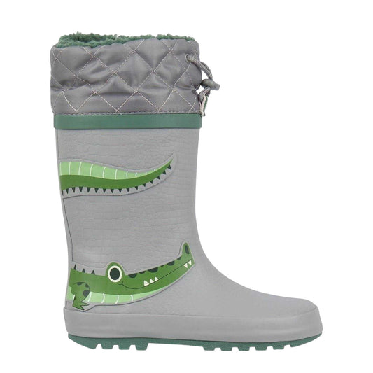 Grey - Front - Gelert Childrens-Kids Drawstring Wellington Boots