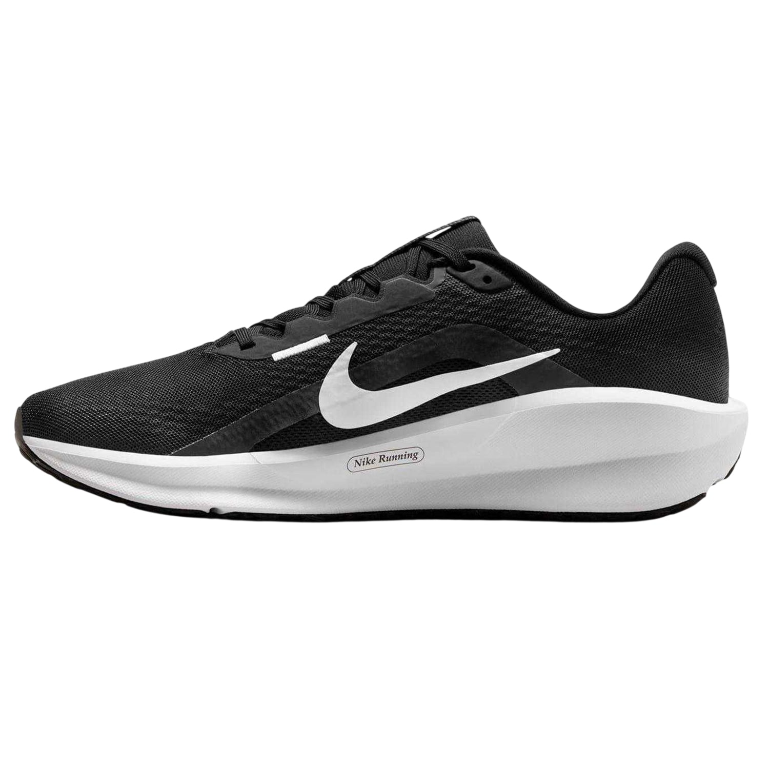 Black-White - Side - Nike Mens Downshifter 13 Trainers