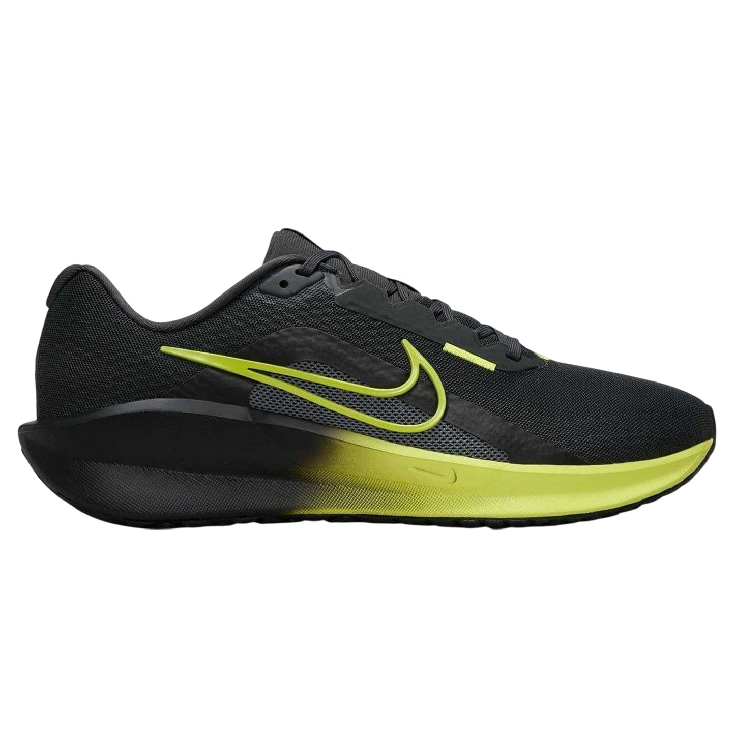 Black-Green - Front - Nike Mens Downshifter 13 Trainers