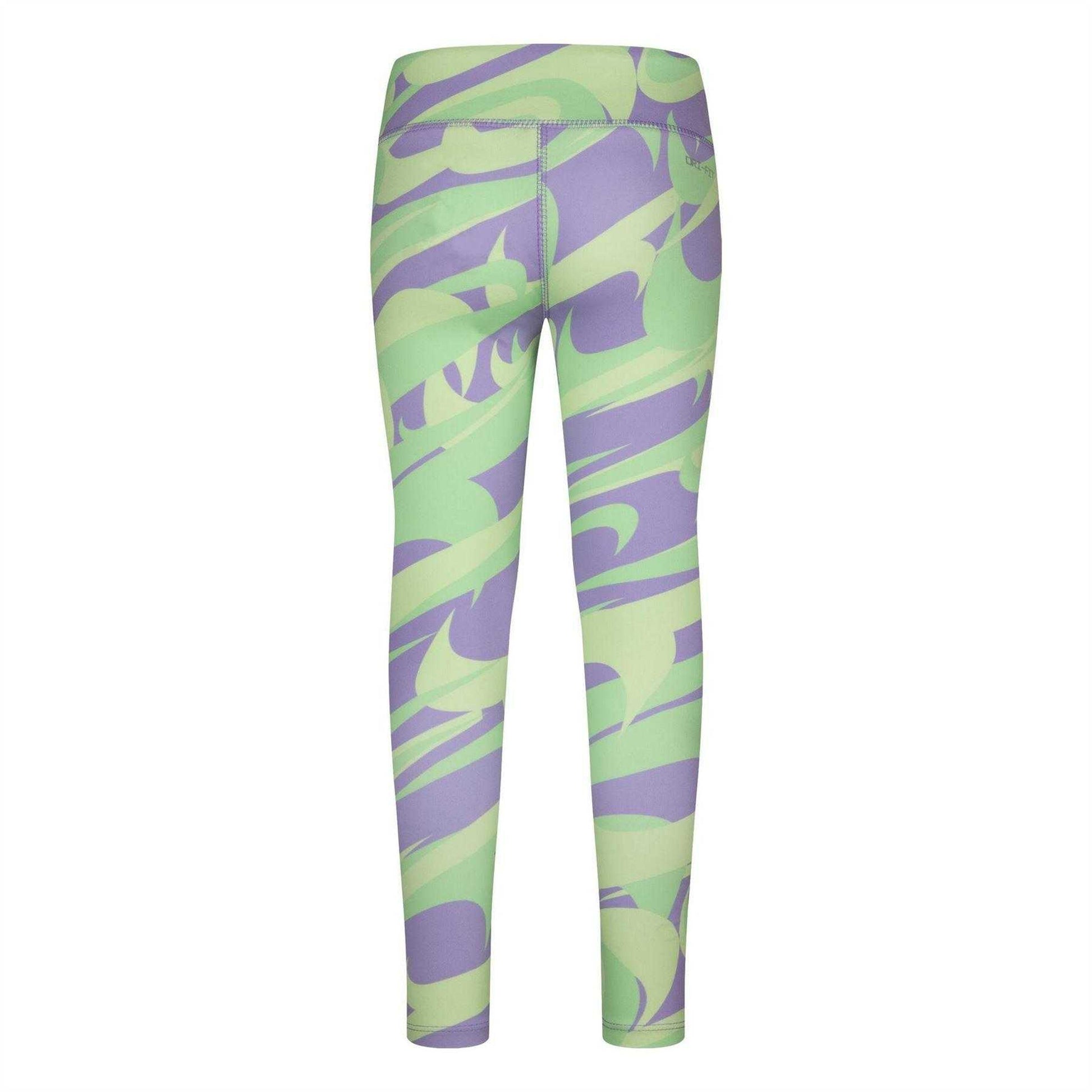 Hydrangea - Back - Nike Girls Prep In Your Step Abstract Leggings