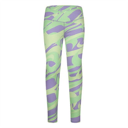 Hydrangea - Front - Nike Girls Prep In Your Step Abstract Leggings