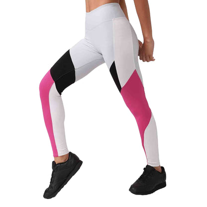 Grey - Lifestyle - Reebok Womens-Ladies Lux Colour Block Leggings