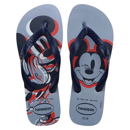 Grey - Back - Havaianas Unisex Adult Mickey Mouse Flat Flip Flops