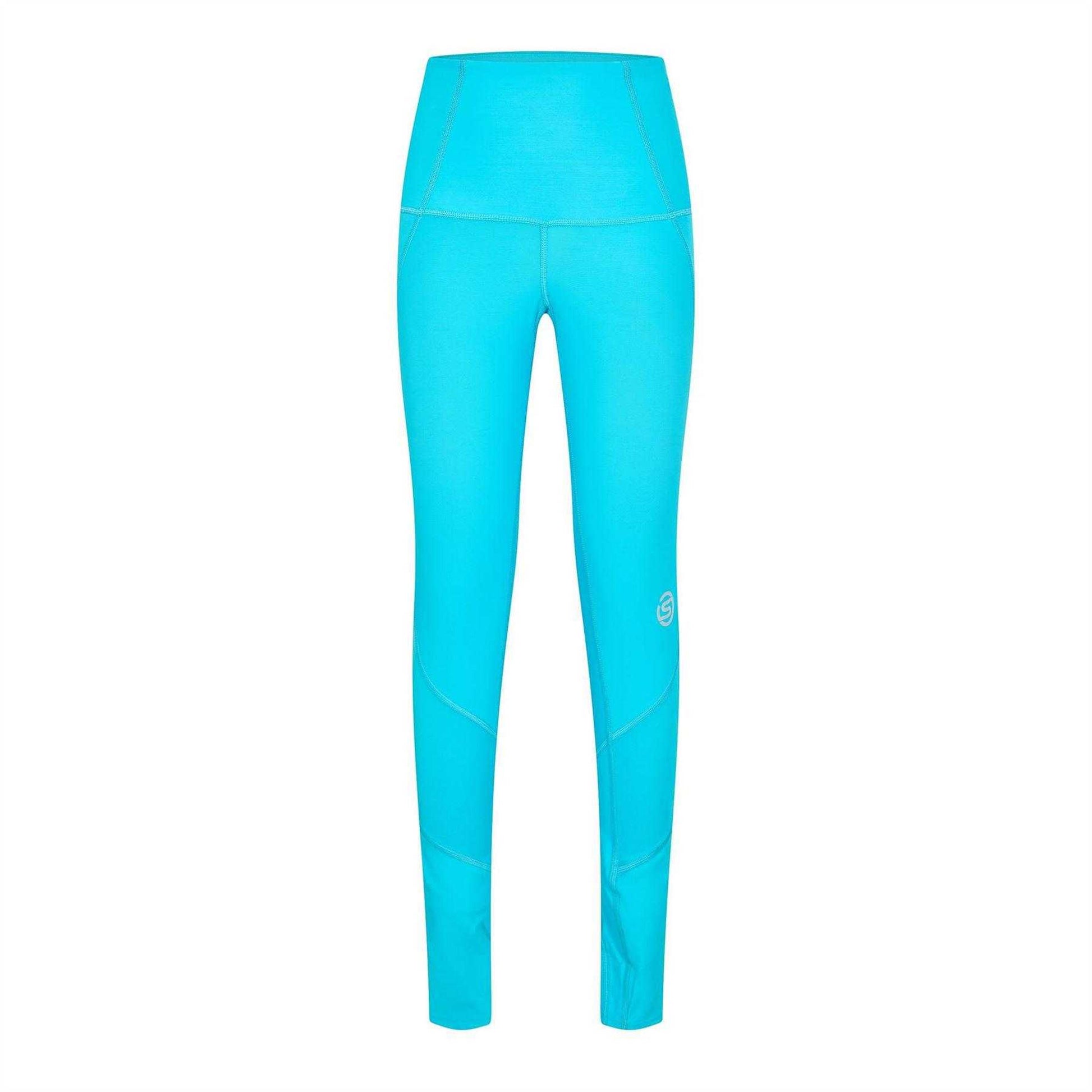 Blue - Front - Skins Womens-Ladies Series-3 Skyscraper Performance Leggings