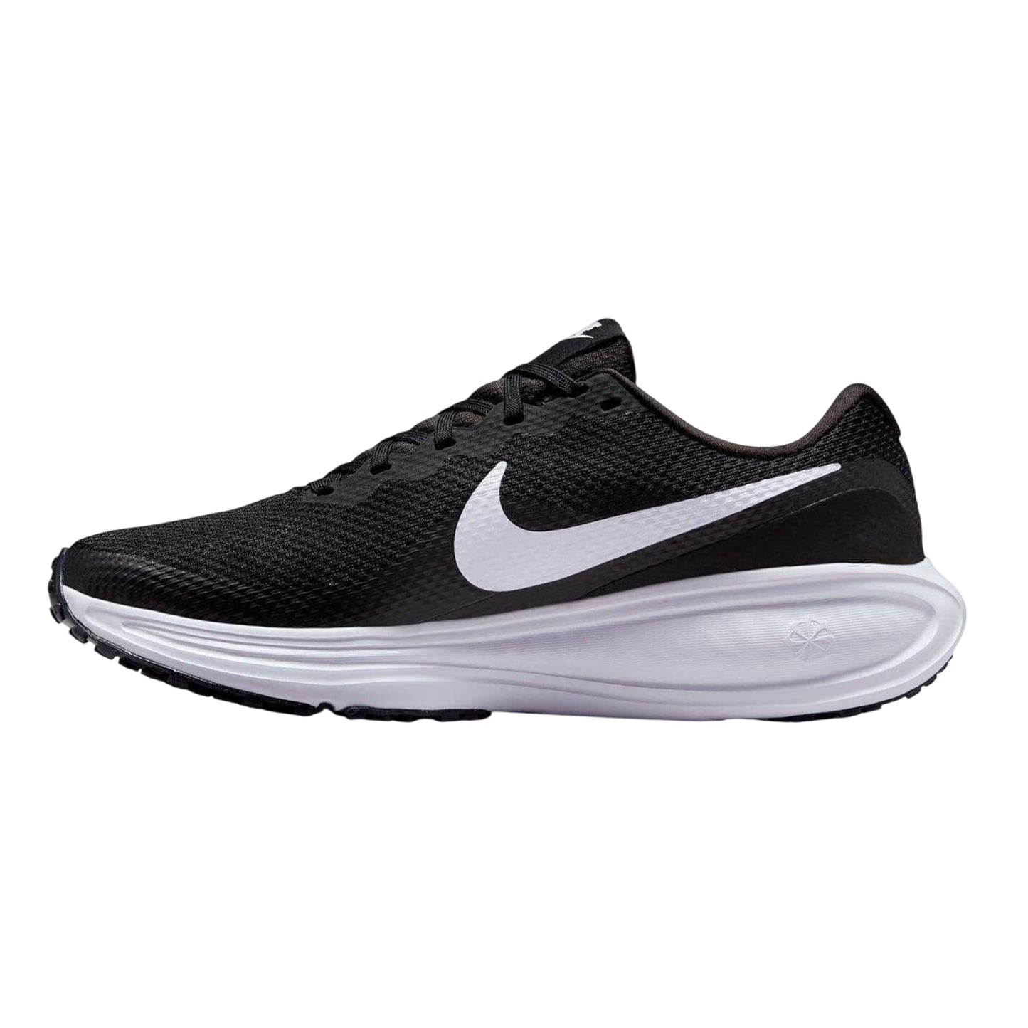 Black-White - Side - Nike Womens-Ladies Revolution 8 Trainers