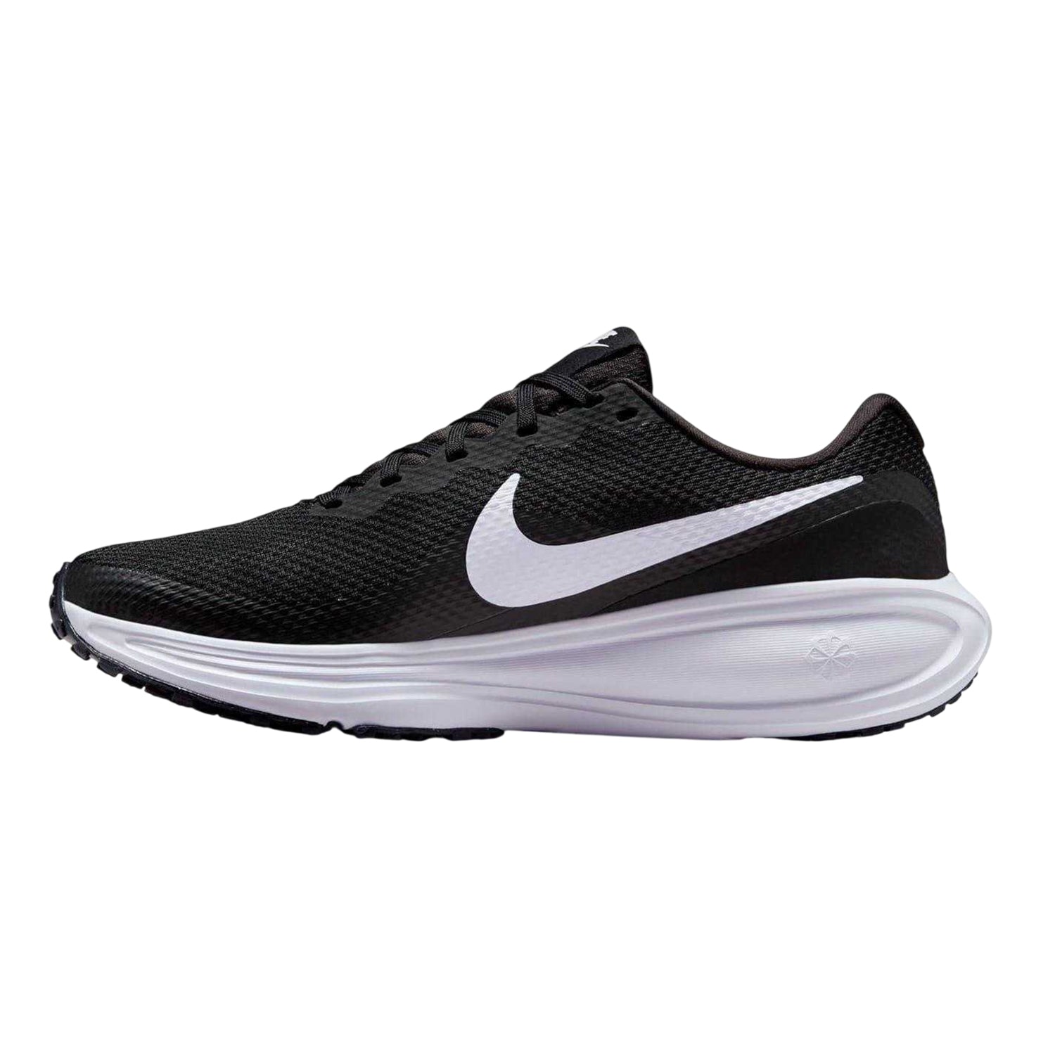 Black-White - Side - Nike Womens-Ladies Revolution 8 Trainers