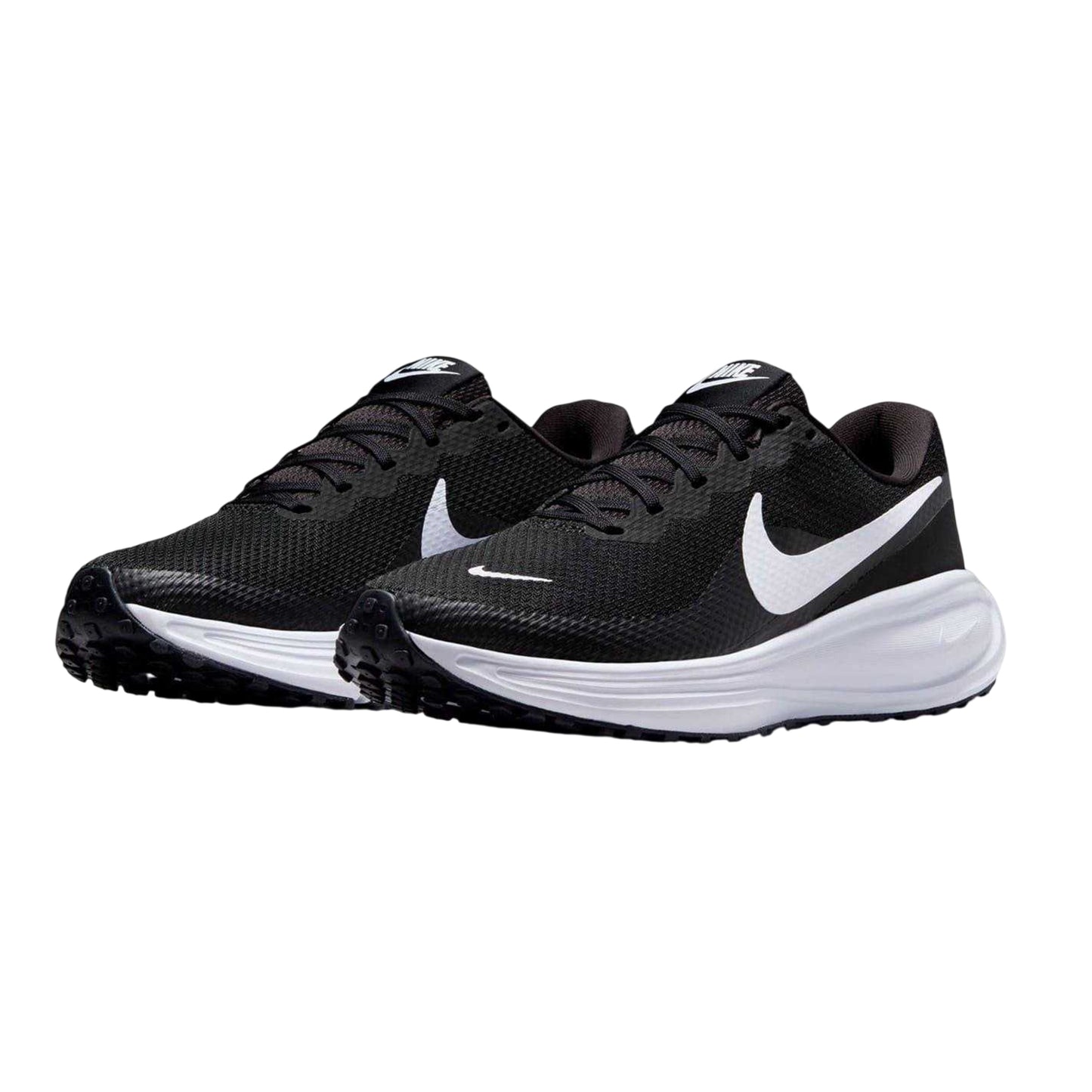 Black-White - Lifestyle - Nike Womens-Ladies Revolution 8 Trainers