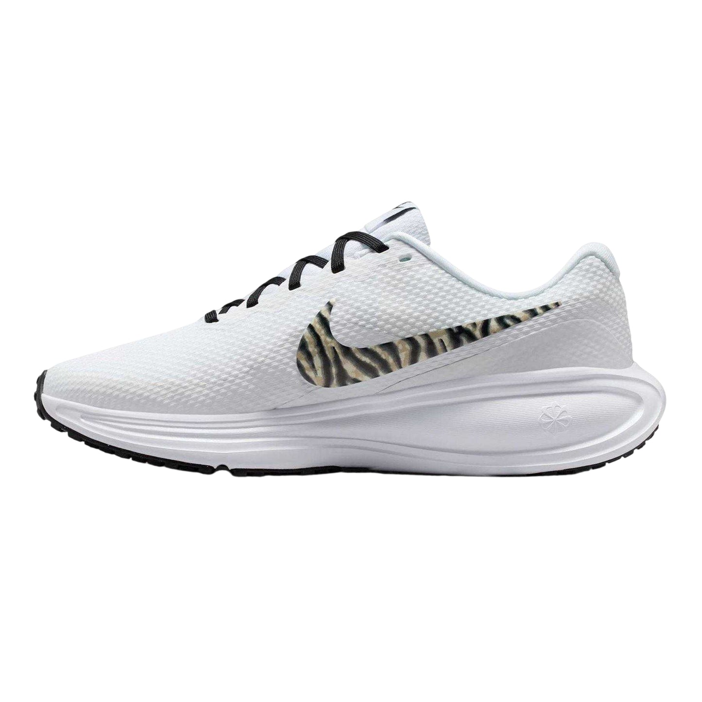 White-Animalier - Side - Nike Womens-Ladies Revolution 8 Trainers