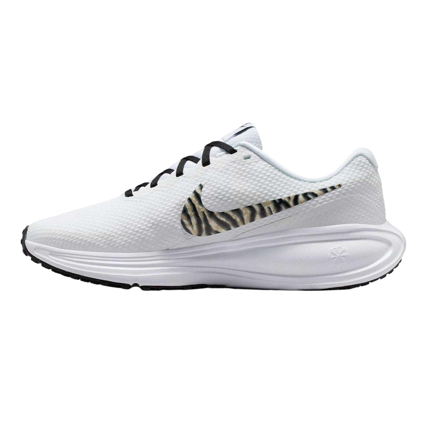 White-Animalier - Side - Nike Womens-Ladies Revolution 8 Trainers