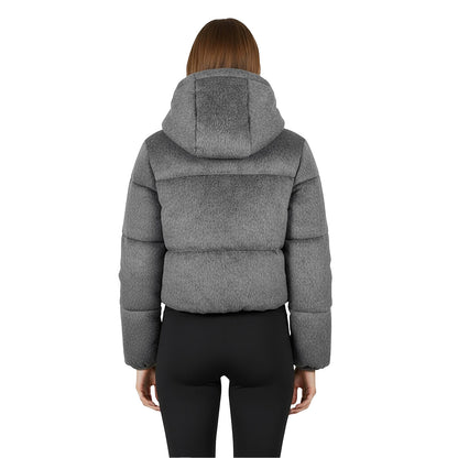 Grey - Lifestyle - Jack Wills Womens-Ladies Hooded Regular Puffer Jacket