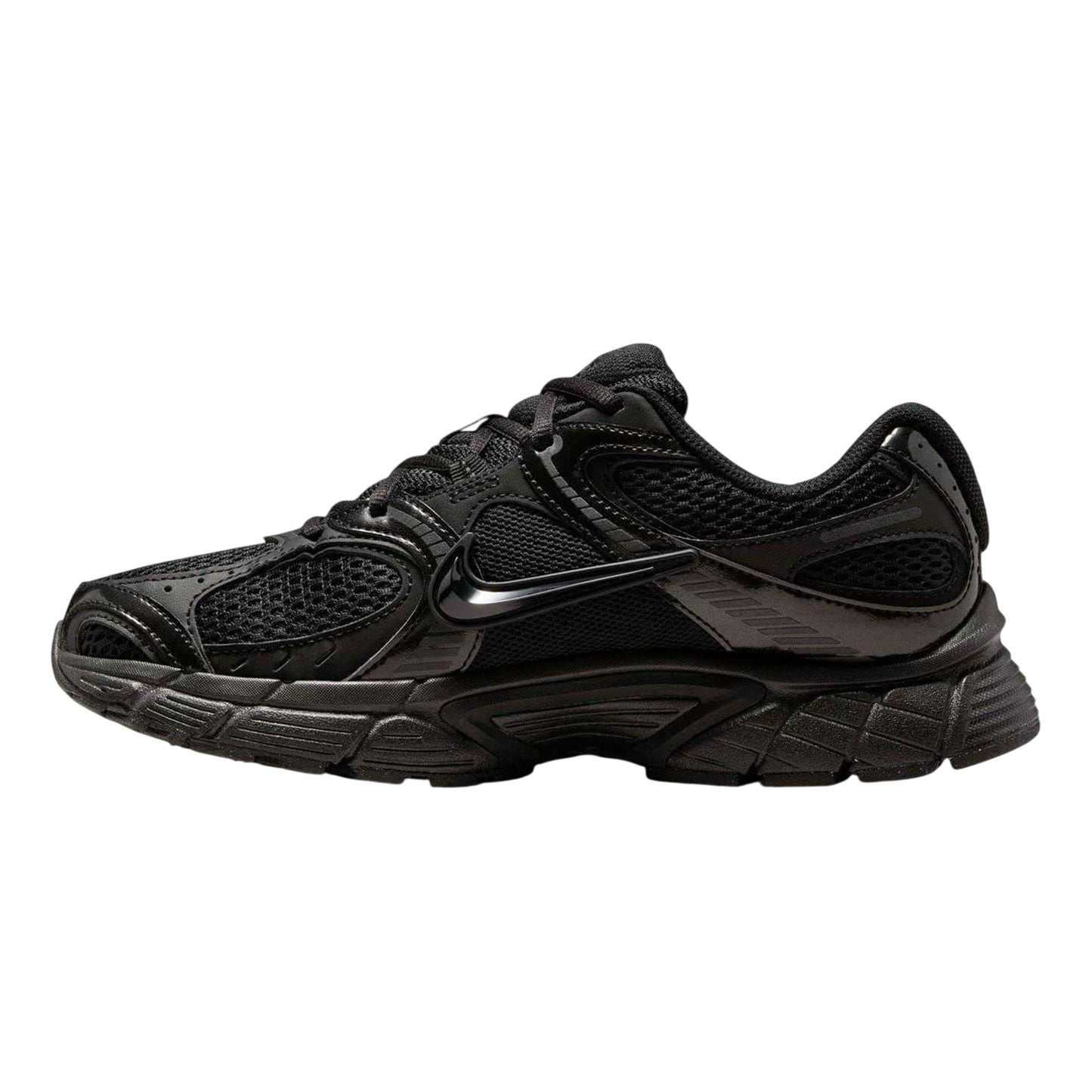 Triple Black - Side - Nike Mens Vomero Run 5 Mesh Trainers