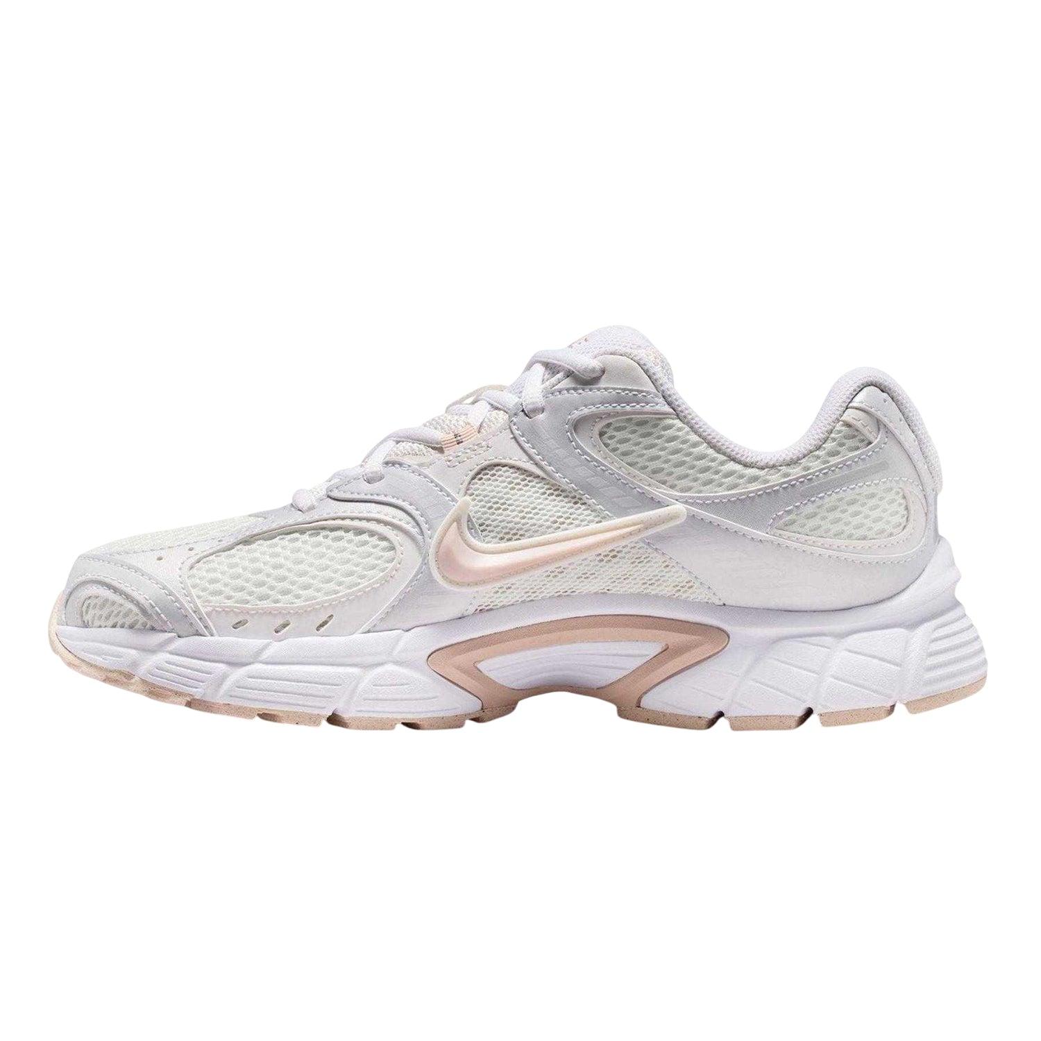 White-Pink - Side - Nike Mens Vomero Run 5 Mesh Trainers