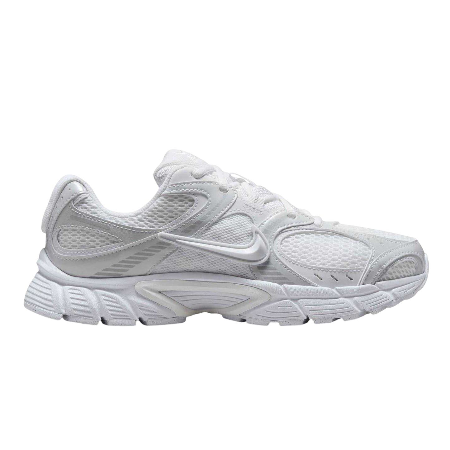 White-Silver - Front - Nike Mens Vomero Run 5 Mesh Trainers