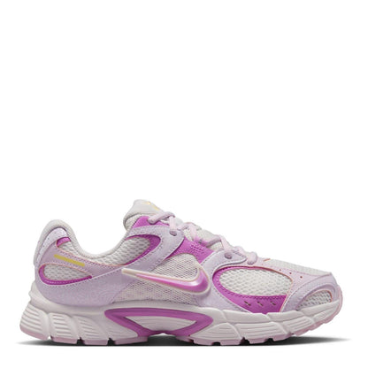 White-Magenta - Front - Nike Mens Vomero Run 5 Mesh Trainers