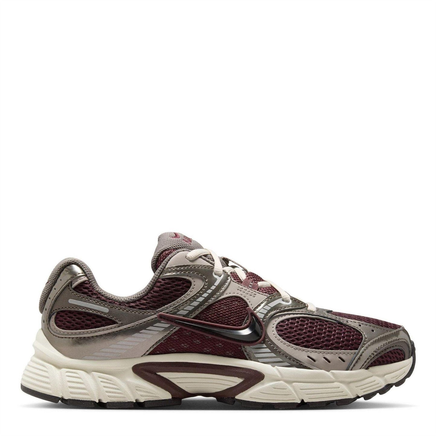Burgundy - Front - Nike Mens Vomero Run 5 Mesh Trainers